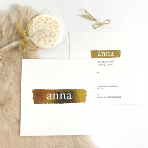 Geboortekaartje Anna