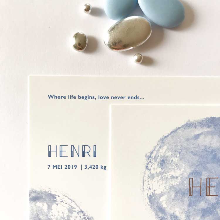 Details geboortekaartje Herni